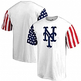Men's New York Mets Fanatics Branded Stars & Stripes T-Shirt White FengYun,baseball caps,new era cap wholesale,wholesale hats